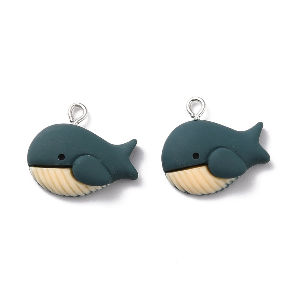 Whale Resin Pendant