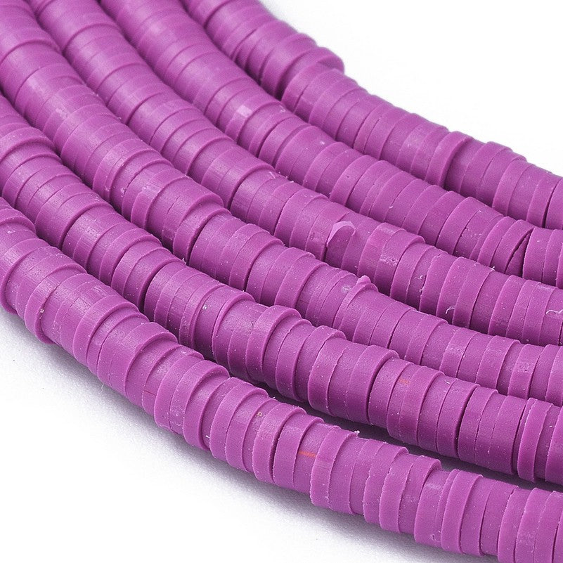 Purple Polymer Clay Beads