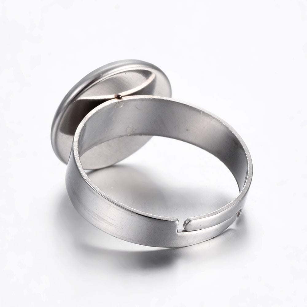 Stainless Steel Adjustable Ring Setting