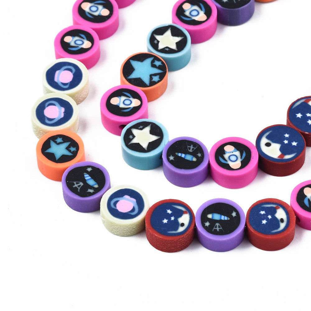 Polymer Clay Space Beads