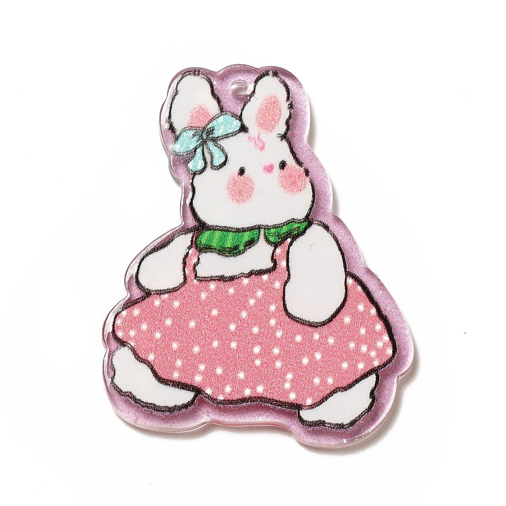 Rabbit Acrylic Pendant