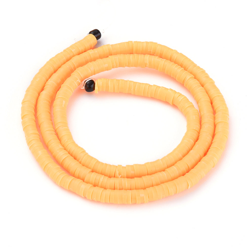 Light Orange Polymer Clay Beads