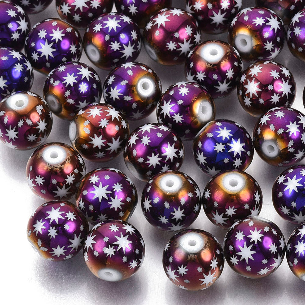 Purple Star Beads