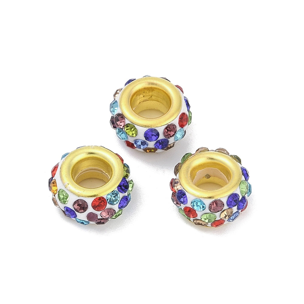 Rhinestone Clay Beads