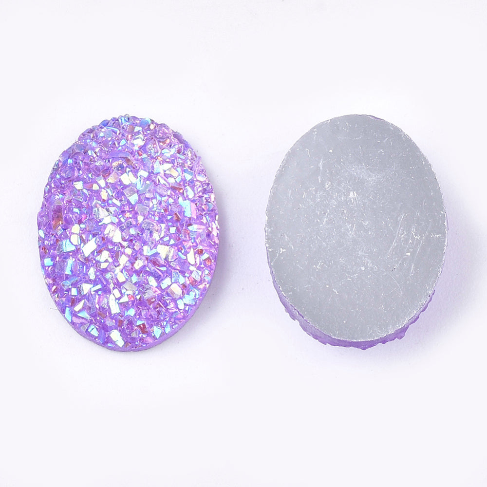Faux Druzy Oval Cabochon