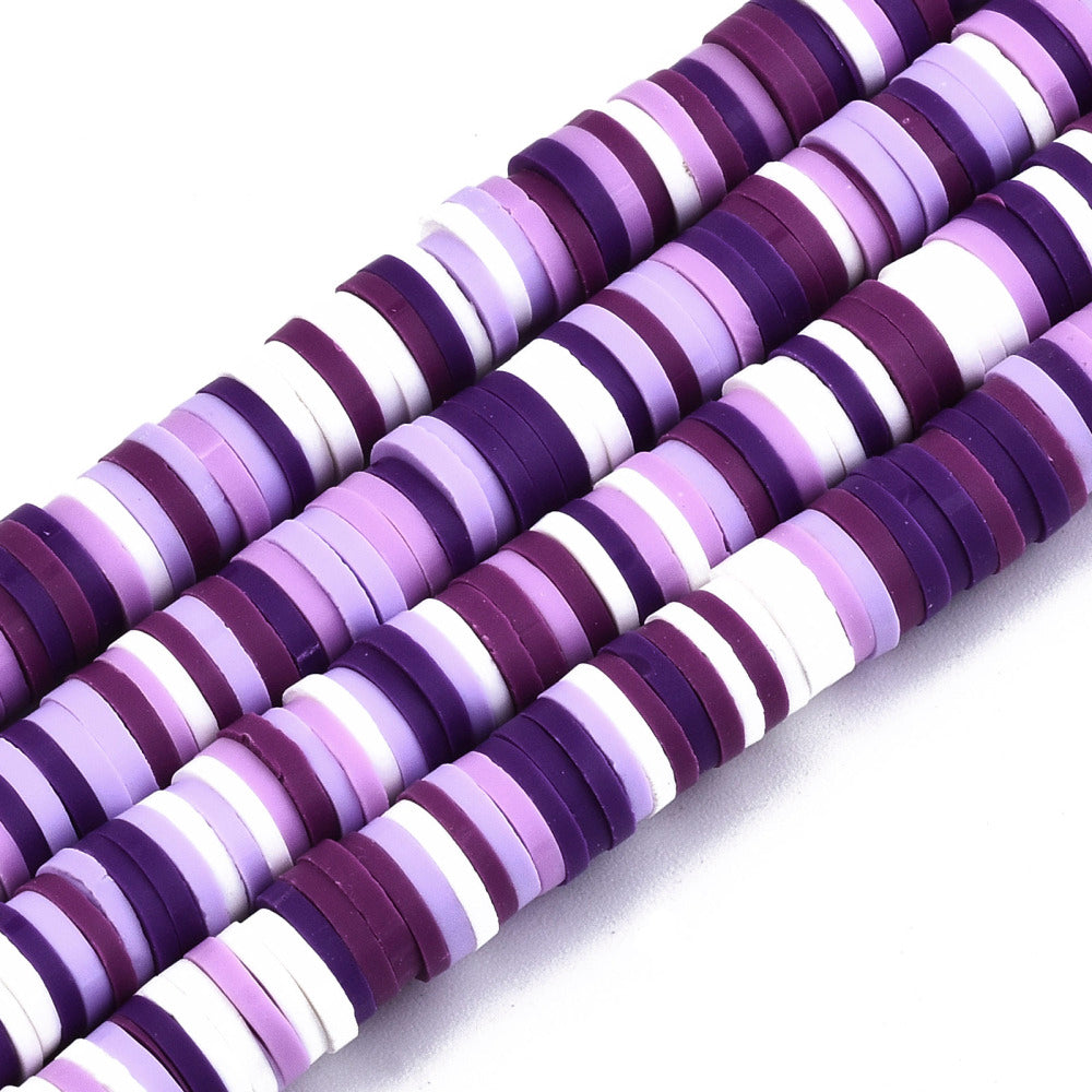 Lilac Purple Polymer Clay Beads