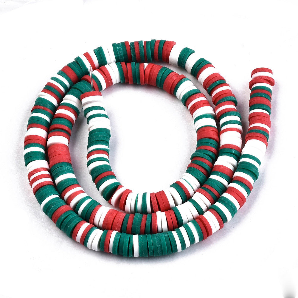 Christmas Themed Polymer Clay Beads