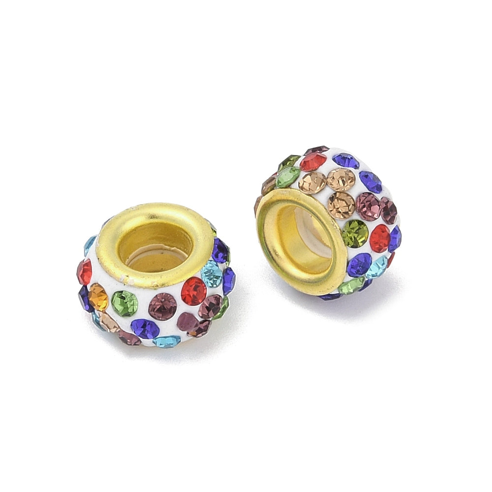 Rhinestone Clay Beads
