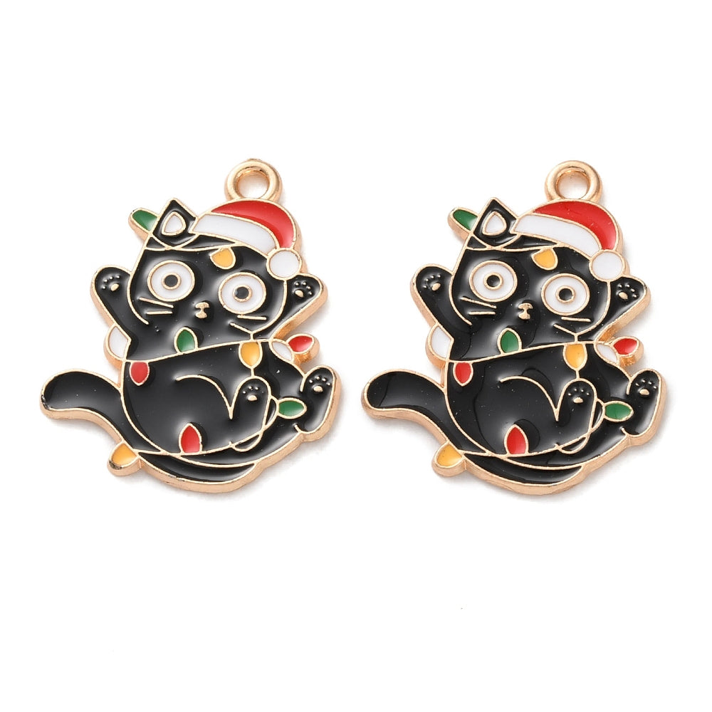 Christmas Cat Charm