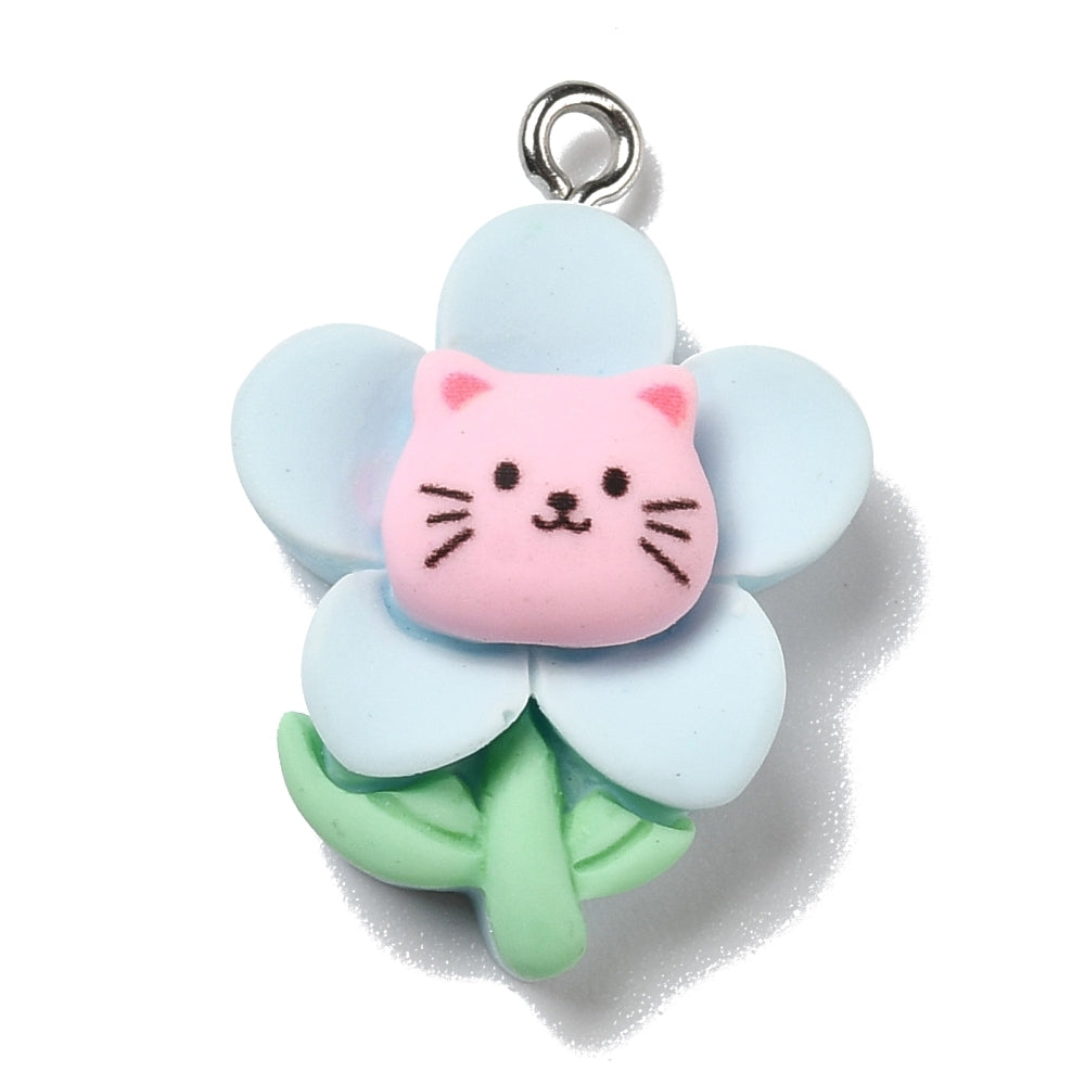 Flower/Cat Charm