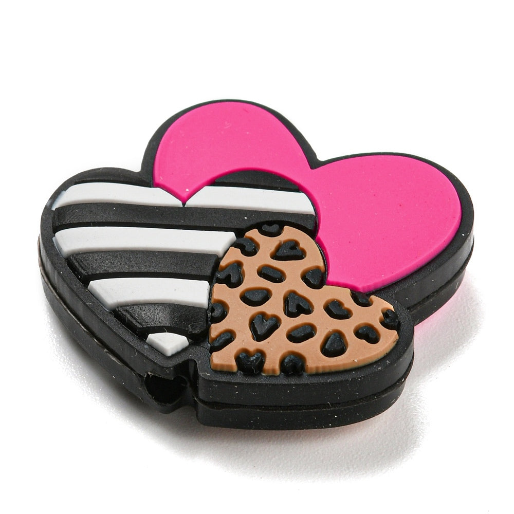 Heart Silicone Bead