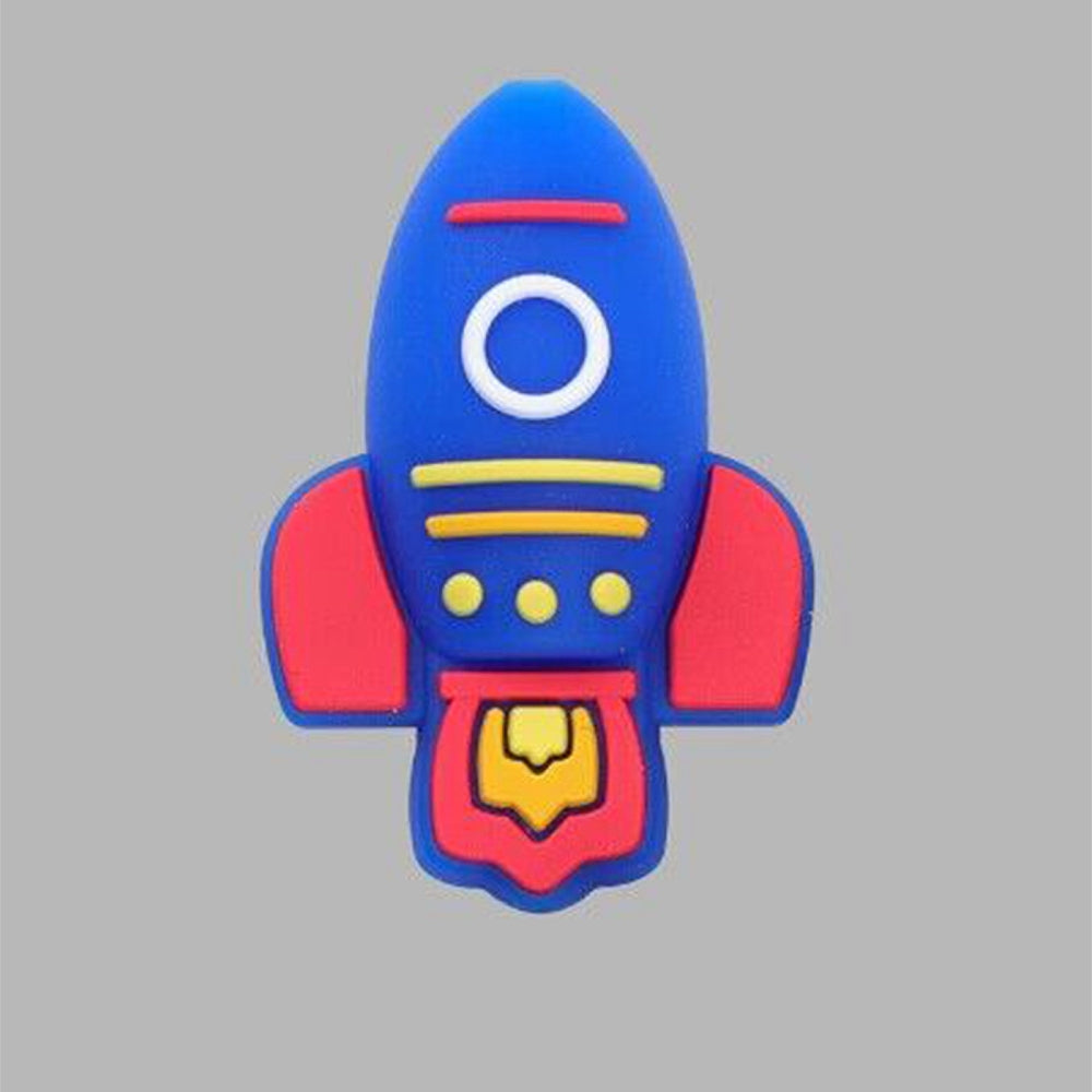 Rocket Ship Bead -Blue
