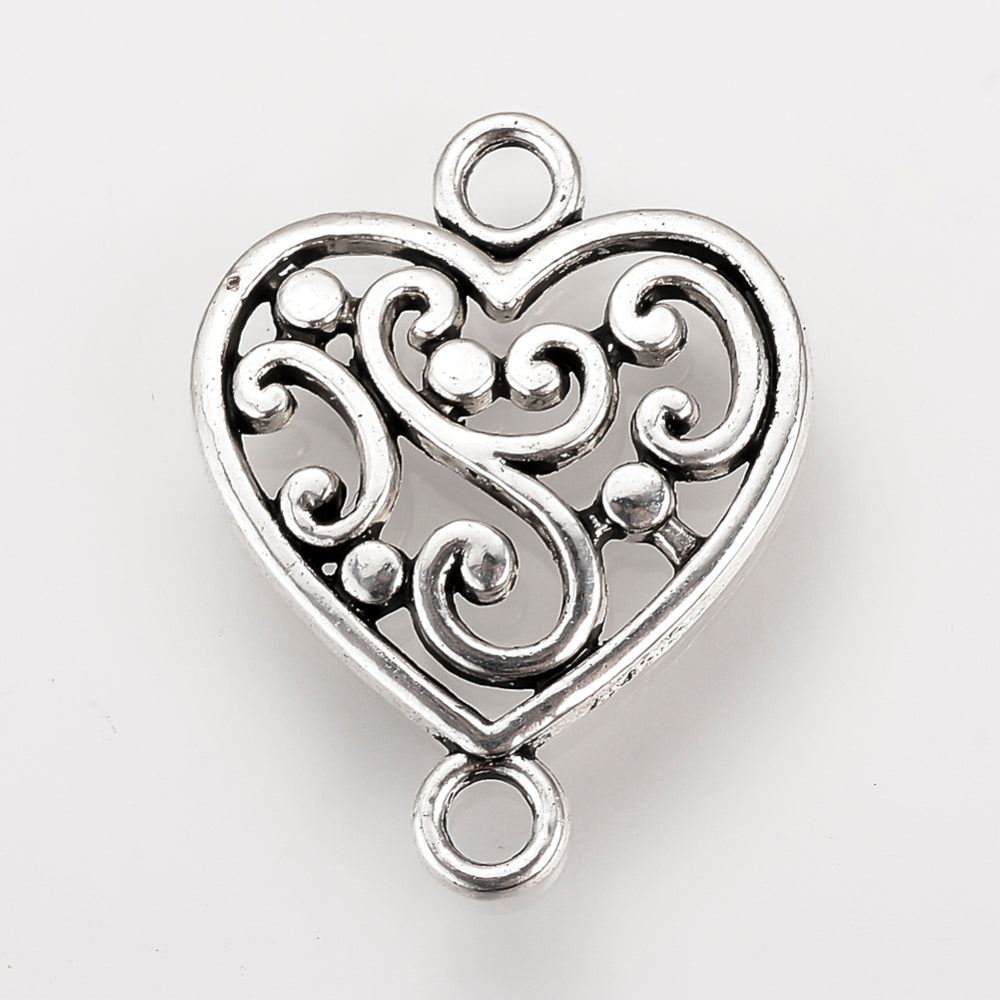 Heart Connector Charm
