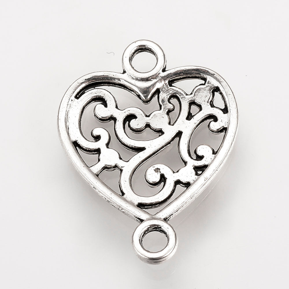 Heart Connector Charm