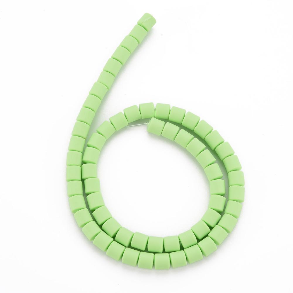 Lime Green Polymer Clay Beads