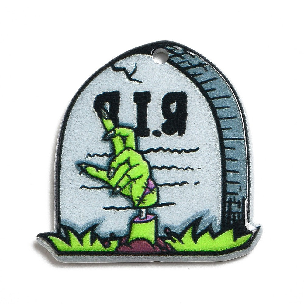 Zombie Acrylic Pendant
