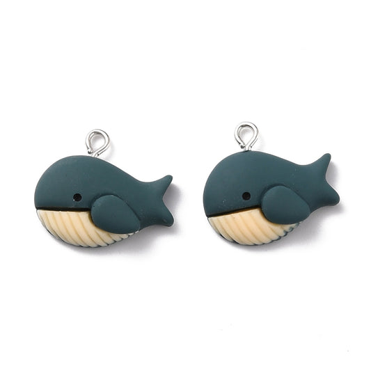 Whale Resin Pendant
