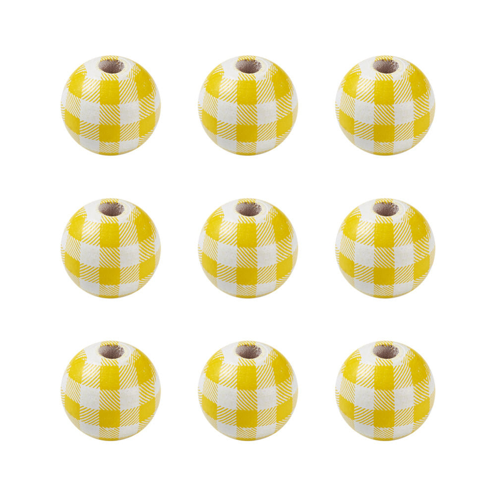 Yellow Wooden Beads