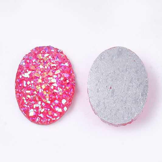 Faux Druzy Oval Cabochon