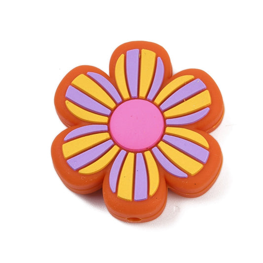 Silicone Flower Bead