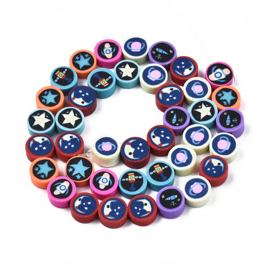 Polymer Clay Space Beads