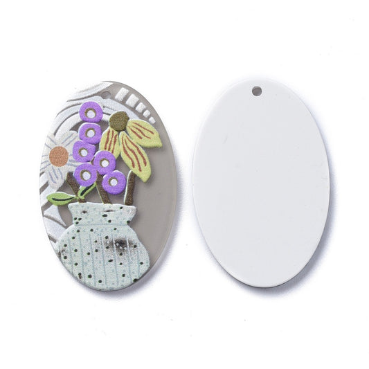 Floral Acrylic Pendant