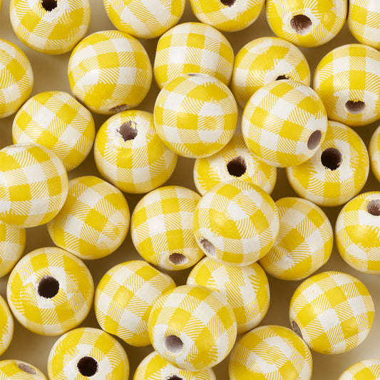 Yellow Wooden Beads