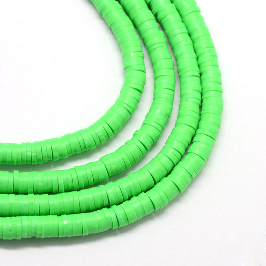 Green Polymer Clay Beads