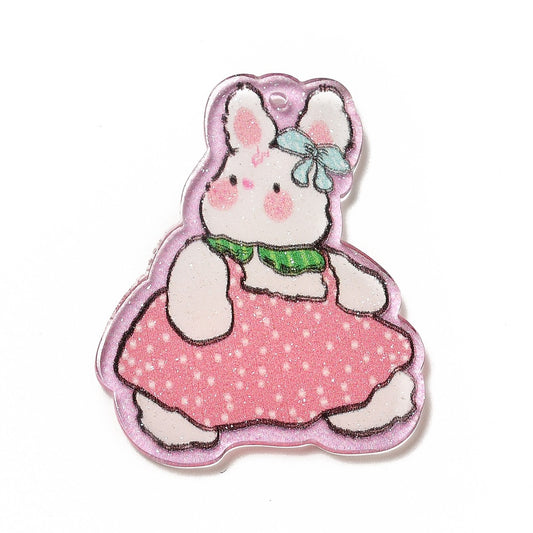Rabbit Acrylic Pendant