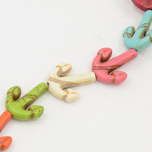 Magnesite Anchor Beads