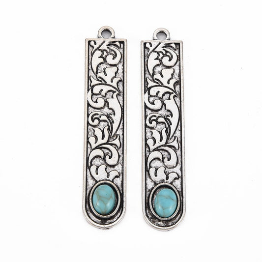 Rectangle Turquoise Pendant