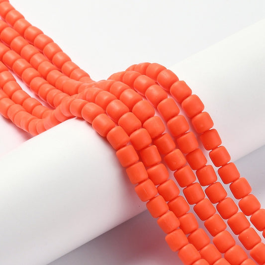 Orange Polymer Beads