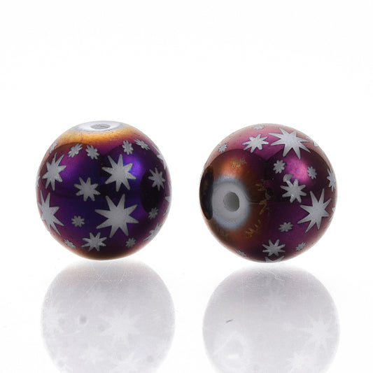 Purple Star Beads