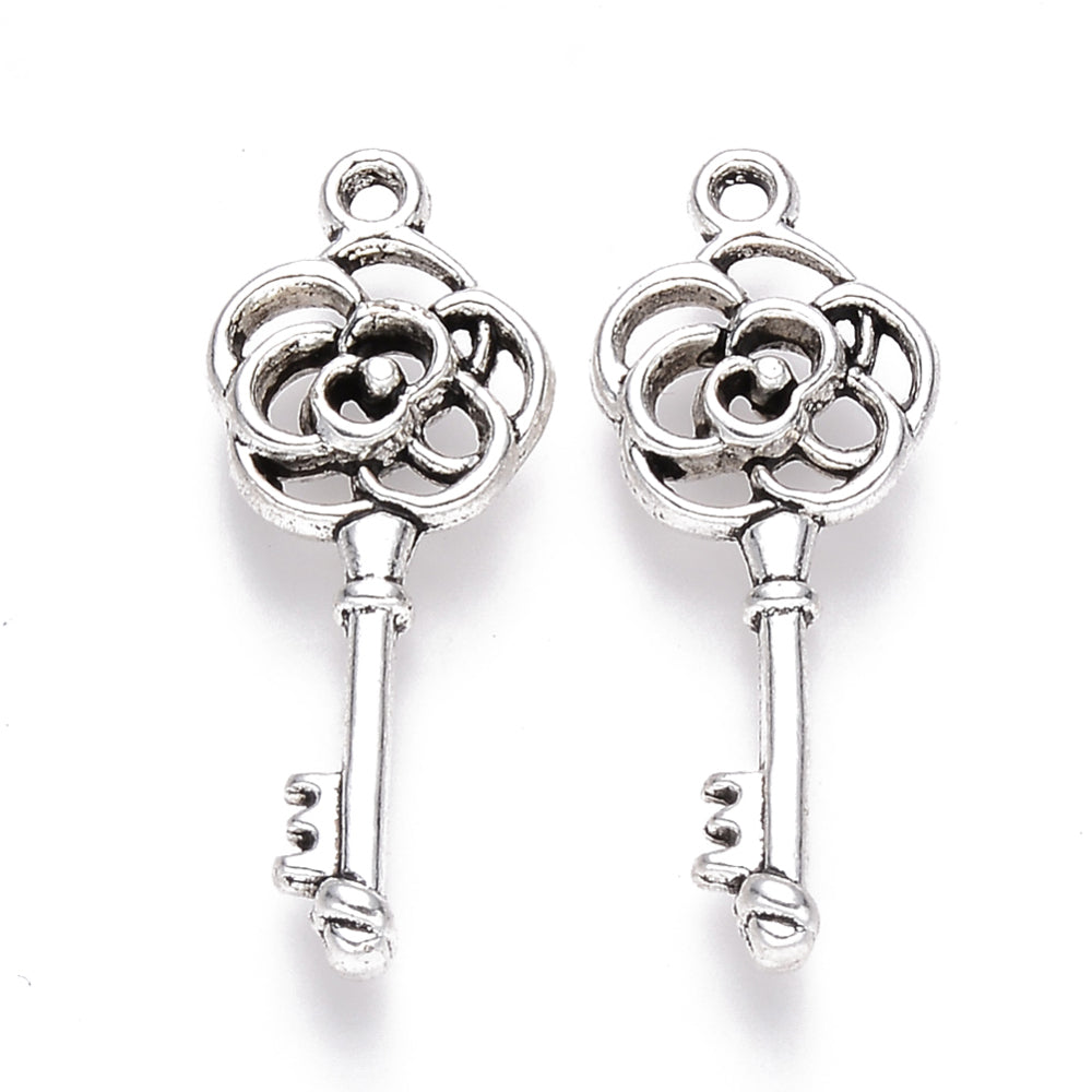 Flower Key Charm