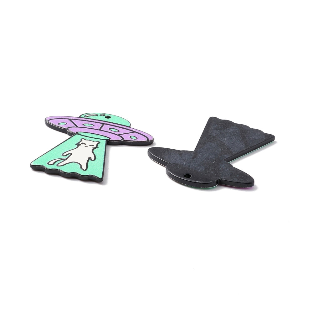 Ufo Cat Acrylic Pendant