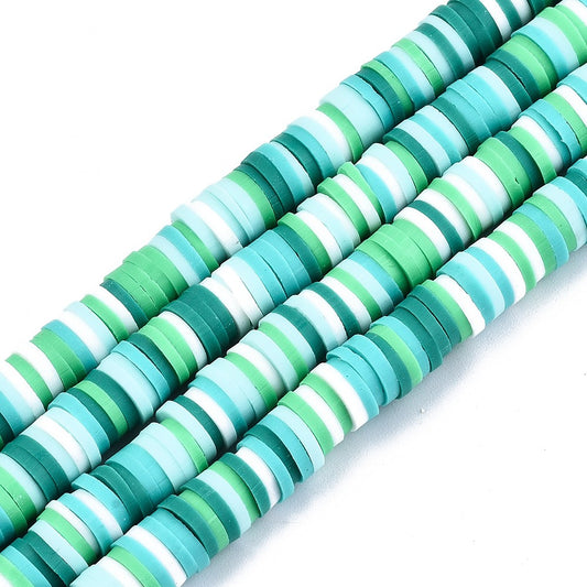 Spring Green Themed Polymer Clay Beads