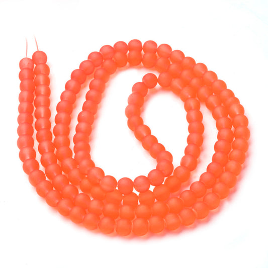 Orange Glass Beads