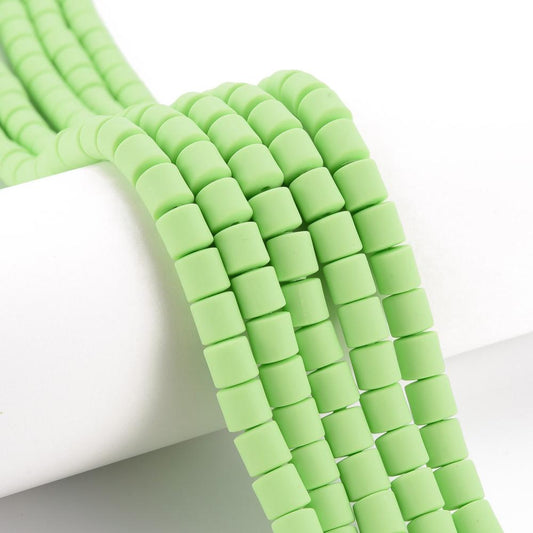 Lime Green Polymer Clay Beads