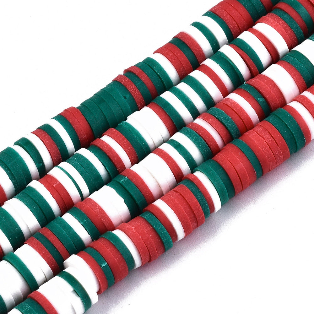 Christmas Themed Polymer Clay Beads