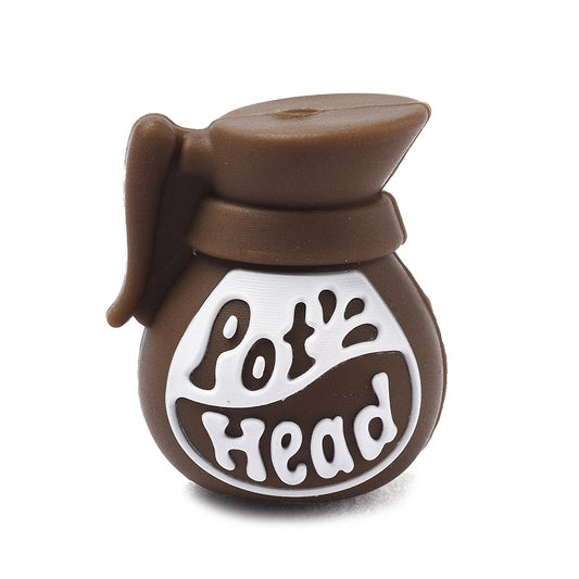 Coffee Pot Silicone Bead