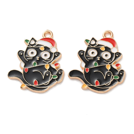 Christmas Cat Charm