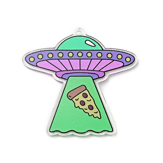 Alien UFO Acrylic Pendant