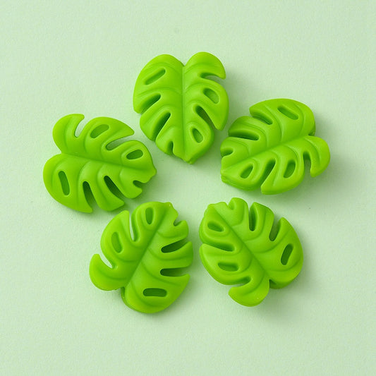 Monstera Leaf Silicone Bead