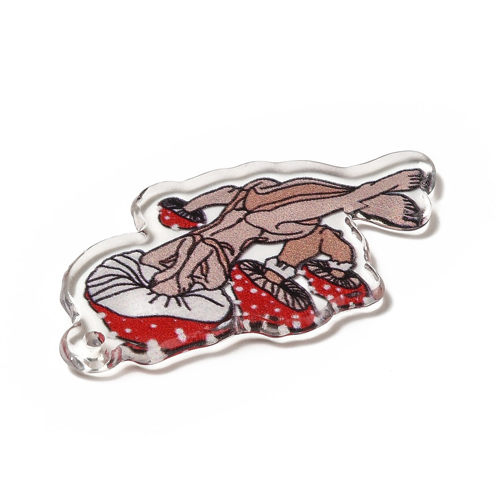 Mushroom Girl Acrylic Pendant