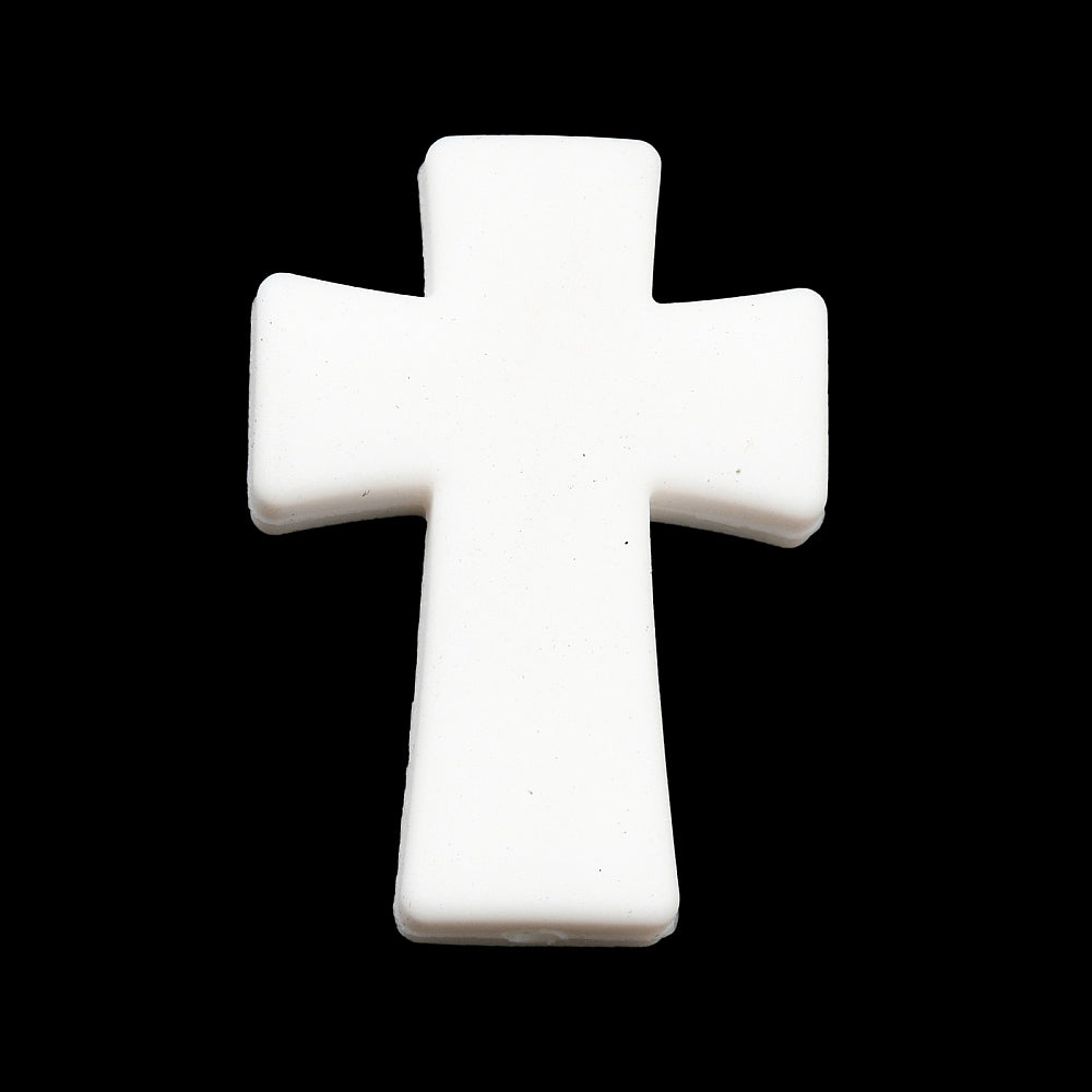Cross Silicone Bead