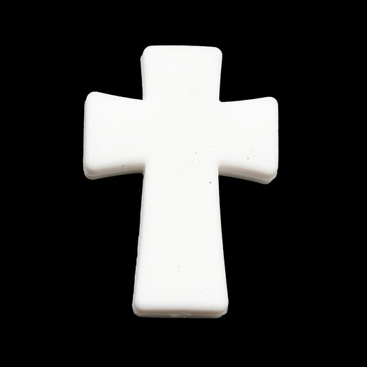 Cross Silicone Bead