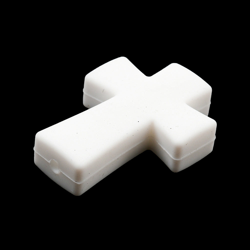 Cross Silicone Bead