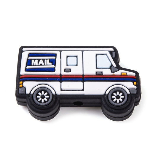 Mail Truck Silicone Bead