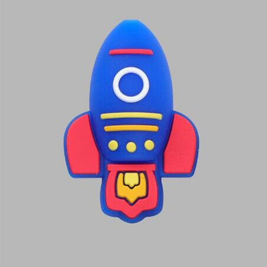 Rocket Ship Bead -Blue
