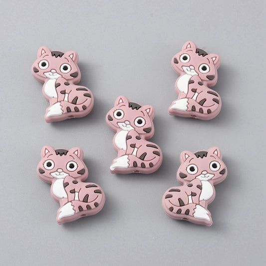 Cat Silicone Bead